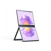 15.6inch Dual-Screen Portable Monitor, Dual-1080p High Definition Foldable Screen, 100%sRGB, 178° Wide Viewing Angle, Built-in Gravity Sensor, Hi-Fi Speaker